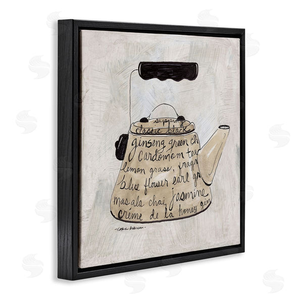 Stupell Industries Carol Robinson | Coffee & Tea Kettle Phrases
