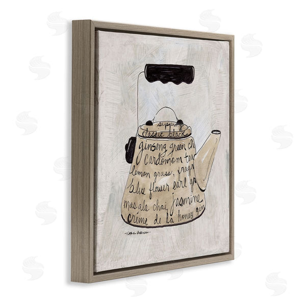 Stupell Industries Carol Robinson | Coffee & Tea Kettle Phrases