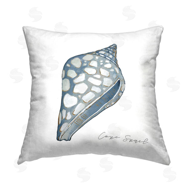 stupell industries Carol Robinson | Cone Snail Shell Printed Throw Pillow