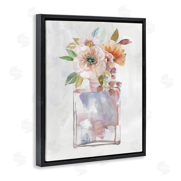 Stupell Industries Carol Robinson | Contemporary Floral Bouquet With Chic Fragrance Bottle Wall Art