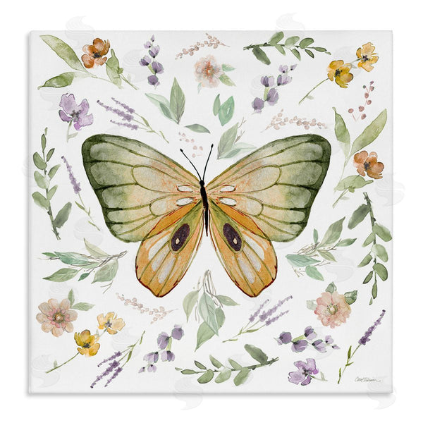 stupell industries Carol Robinson | Cottage Butterfly Botanicals Wall Art