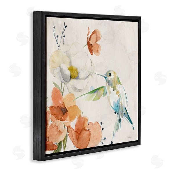 Stupell Industries Carol Robinson | Cottage Flowers & Bird Wall Art