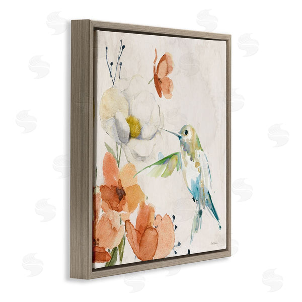 Stupell Industries Carol Robinson | Cottage Flowers & Bird Wall Art