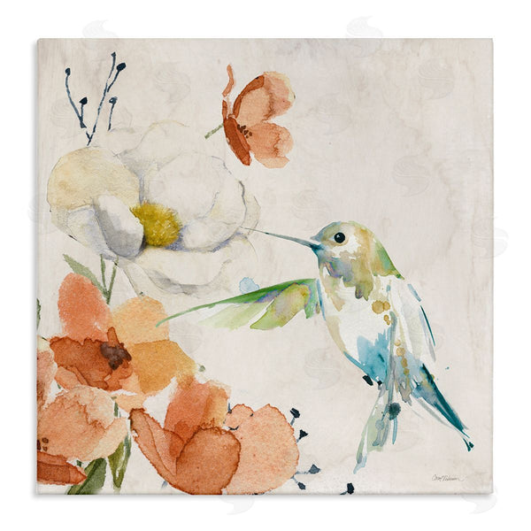 stupell industries Carol Robinson | Cottage Flowers & Bird Wall Art