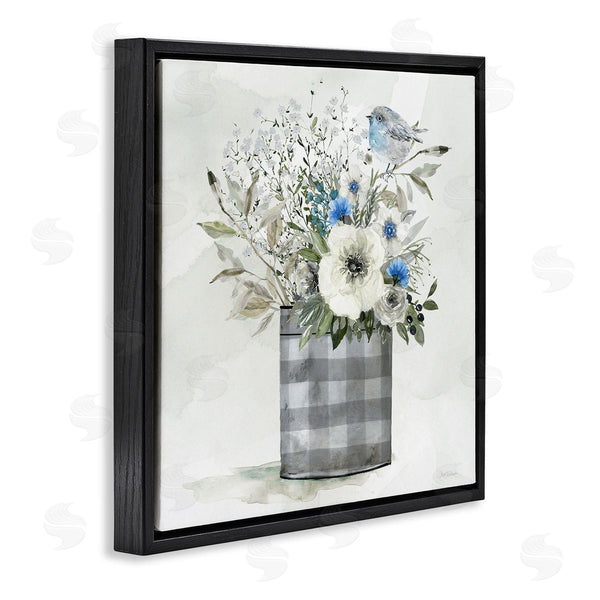 Stupell Industries Carol Robinson | Country Plaid Flower Vase Wall Art
