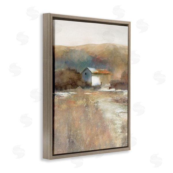 Stupell Industries Carol Robinson | Distant Cabin With Rustic Scenery