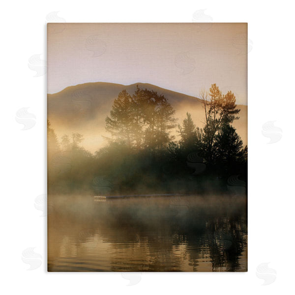 stupell industries Carol Robinson | Dock in Foggy Lake