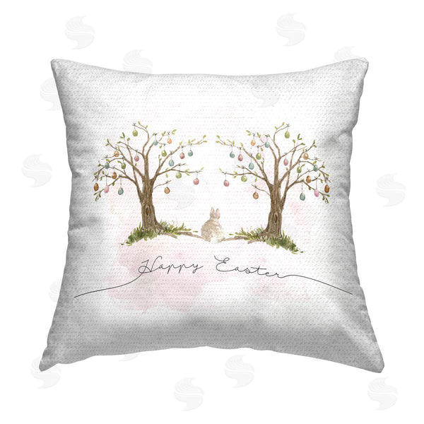 Stupell Industries Carol Robinson | Easter Egg Trees Printed Throw Pillow