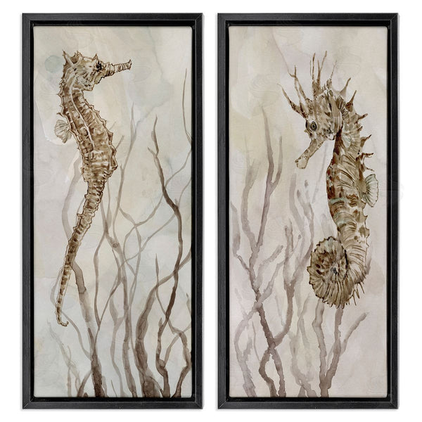 Stupell Industries Carol Robinson | Enchanted Sea Horse & Ocean Algae Wall Art