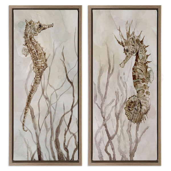 Stupell Industries Carol Robinson | Enchanted Sea Horse & Ocean Algae Wall Art