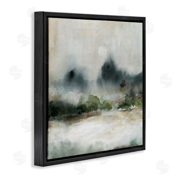 Stupell Industries Carol Robinson | Enigmatic Foggy Mountain Abstract Landscape Scene Wall Art