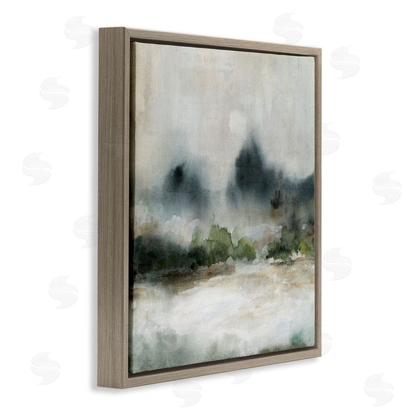 Stupell Industries Carol Robinson | Enigmatic Foggy Mountain Abstract Landscape Scene Wall Art