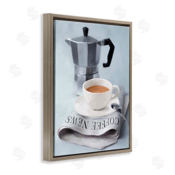 Stupell Industries Carol Robinson | Espresso Coffee & Newspaper