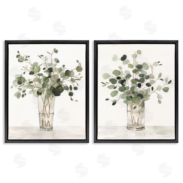 Stupell Industries Carol Robinson | Eucalyptus Herb Vases