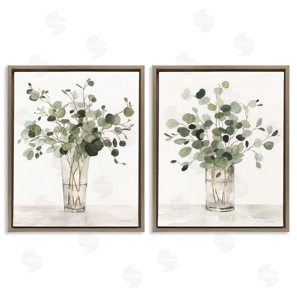 Stupell Industries Carol Robinson | Eucalyptus Herb Vases