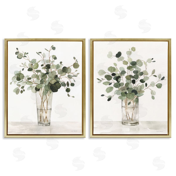 Stupell Industries Carol Robinson | Eucalyptus Herb Vases