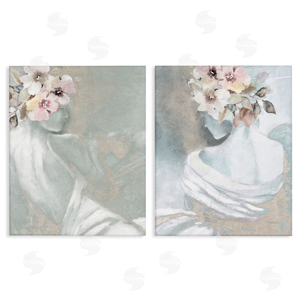 stupell industries Carol Robinson | Female Figure Floral Pose Wall Art