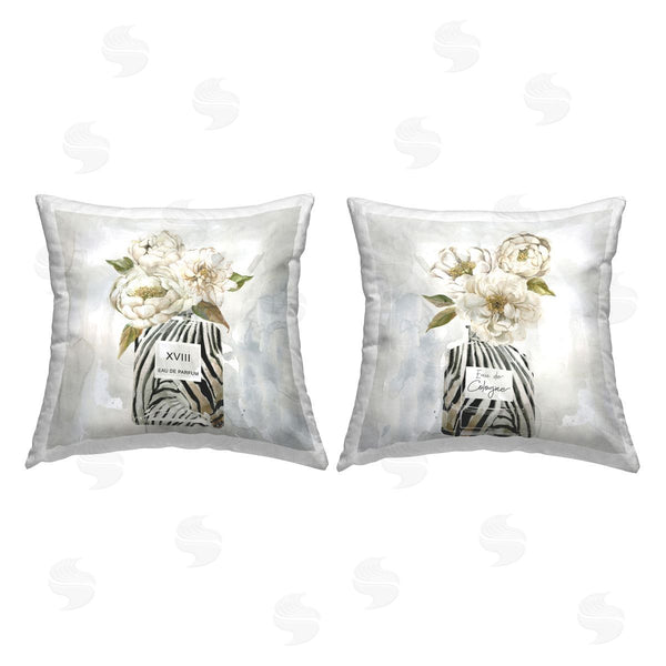 stupell industries Carol Robinson | Feminine Wild Bouquets Printed Throw Pillow Set