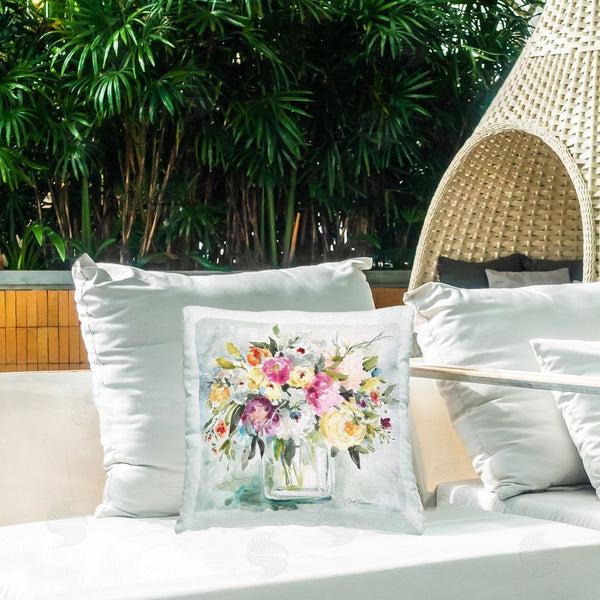 Stupell Industries Carol Robinson | Floral Mixed Arrangement Printed Throw Pillow