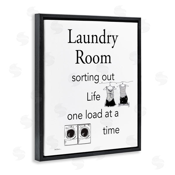 Stupell Industries Carol Robinson | Funny Minimal Laundry Phrase