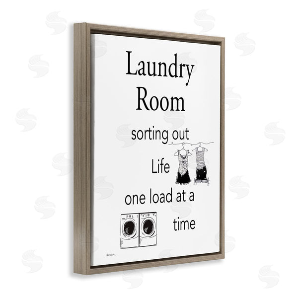 Stupell Industries Carol Robinson | Funny Minimal Laundry Phrase