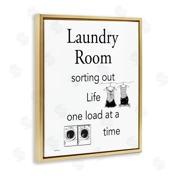 Stupell Industries Carol Robinson | Funny Minimal Laundry Phrase