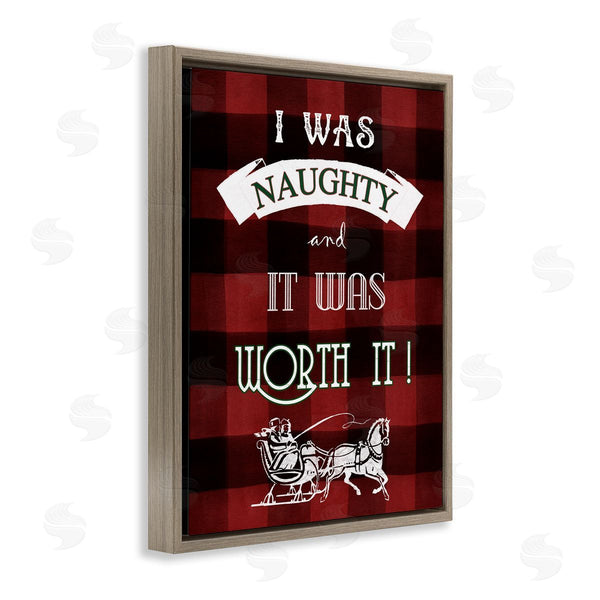 Stupell Industries Carol Robinson | Funny Plaid Christmas Wall Art