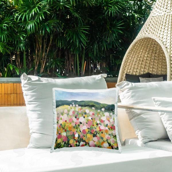 Stupell Industries Carol Robinson | Garden Party Meadow Printed Throw Pillow
