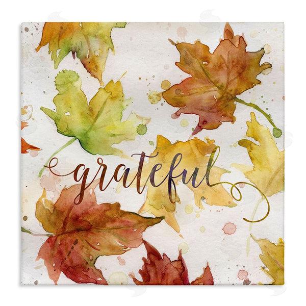 stupell industries Carol Robinson | Grateful Fall Maple Leaves Wall Art