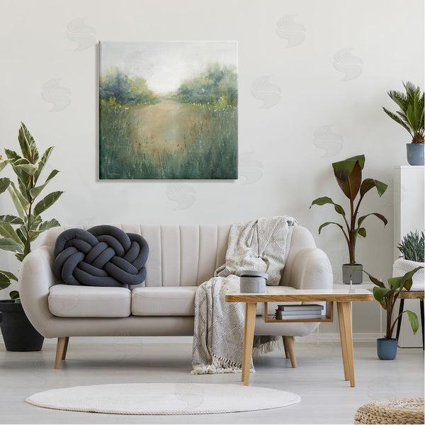 Stupell Industries Carol Robinson | Green Lush Pond Landscape Painting Wall Art
