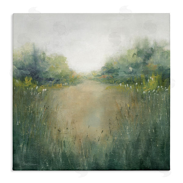 stupell industries Carol Robinson | Green Lush Pond Landscape Painting Wall Art