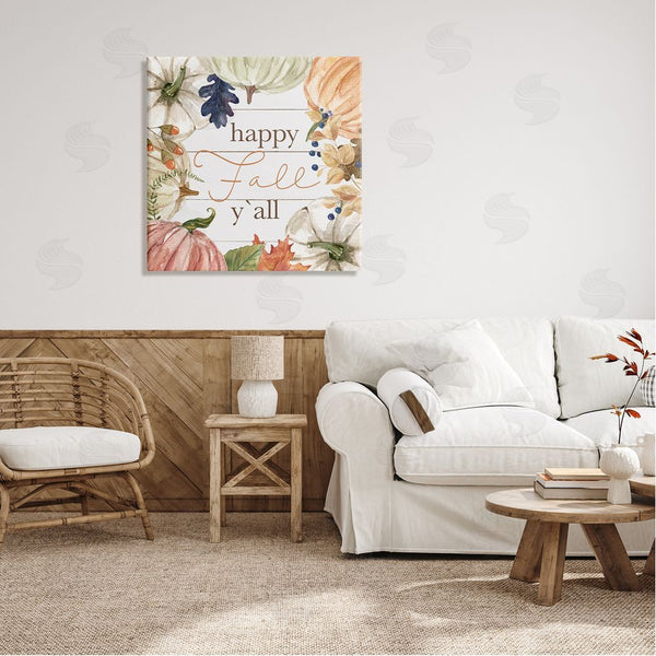 Stupell Industries Carol Robinson | Happy Fall Y'all Phrase Wall Art
