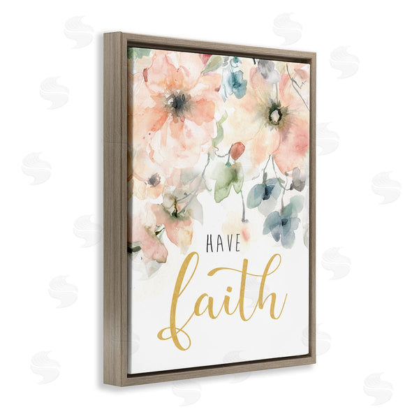 Stupell Industries Carol Robinson | Have Faith On Florals