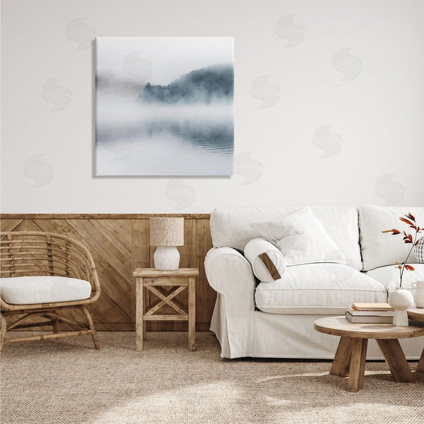 Stupell Industries Carol Robinson | Heavy Fog Lake Landscape Dense Mist Photography Wall Art