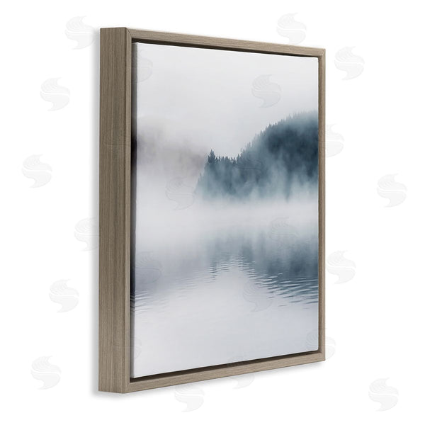 Stupell Industries Carol Robinson | Heavy Fog Lake Landscape Dense Mist Photography Wall Art