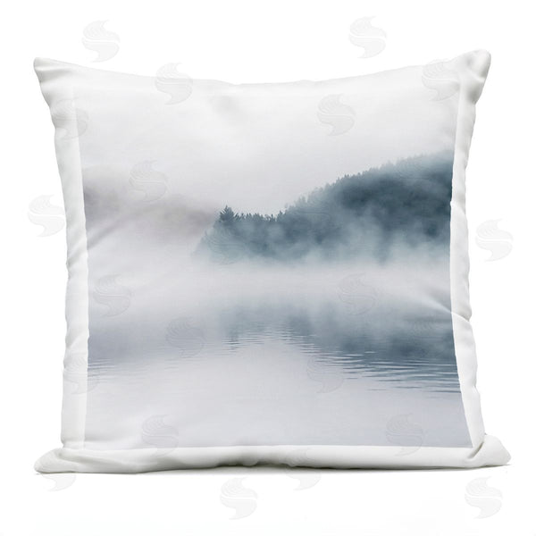 Stupell Industries Carol Robinson | Heavy Fog Lake Landscape Printed Throw Pillow