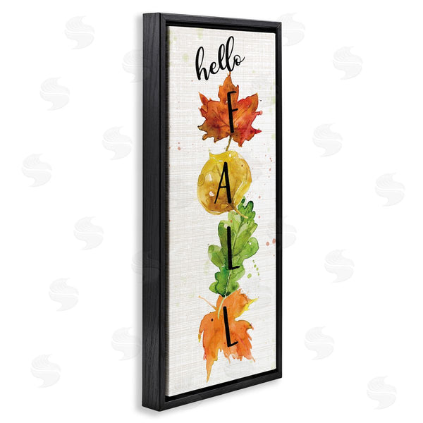 Stupell Industries Carol Robinson | Hello Fall Autumn Greeting Wall Art