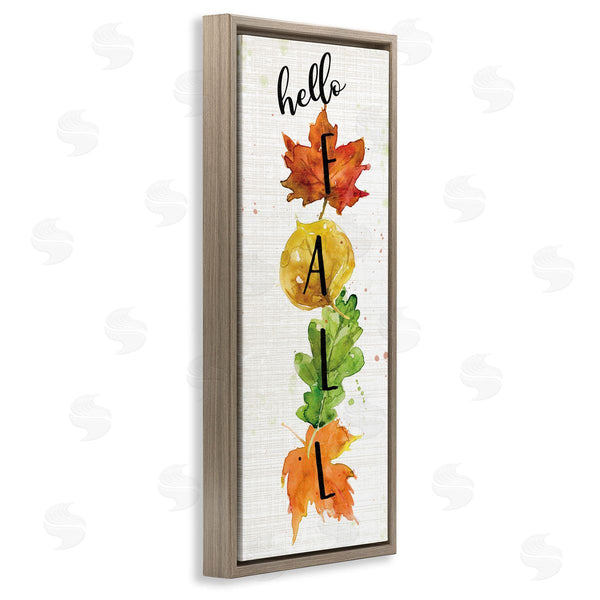 Stupell Industries Carol Robinson | Hello Fall Autumn Greeting Wall Art