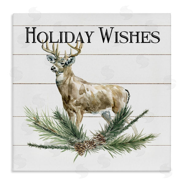 stupell industries Carol Robinson | Holiday Wishes Seasonal Deer Wall Art