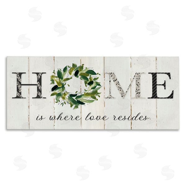 stupell industries Carol Robinson | Home Where Love Resides Phrase Charming Farmhouse Sign Wall Art