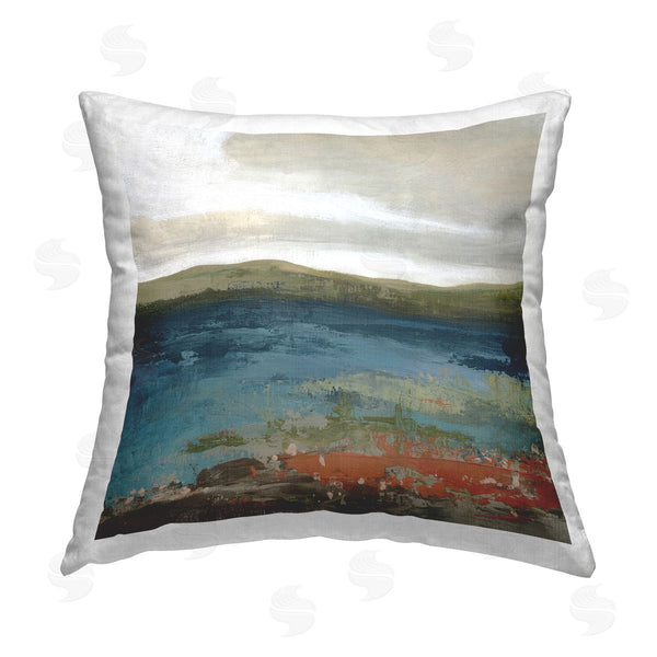 stupell industries Carol Robinson | Homestead Harmony Landscape Printed Throw Pillow