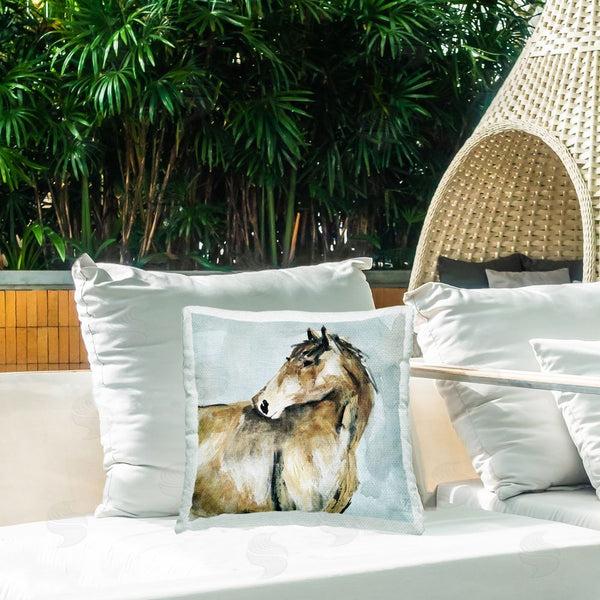 Stupell Industries Carol Robinson | Horse With Graceful Stature Printed Throw Pillow