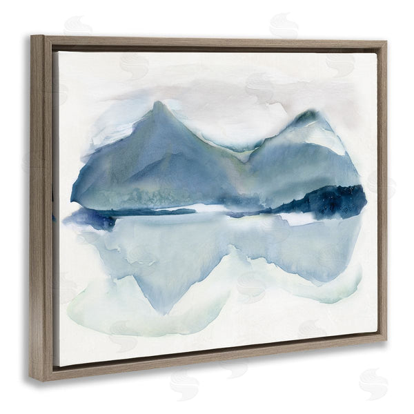 Stupell Industries Carol Robinson | Iceberg Mountain Water Glacier Reflection Abstract Landscape Wall Art