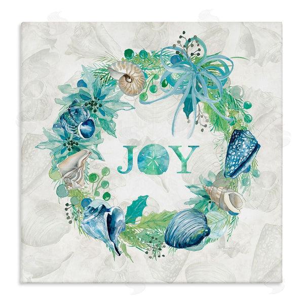 stupell industries Carol Robinson | Joy Coastal Shell Wreath Wall Art
