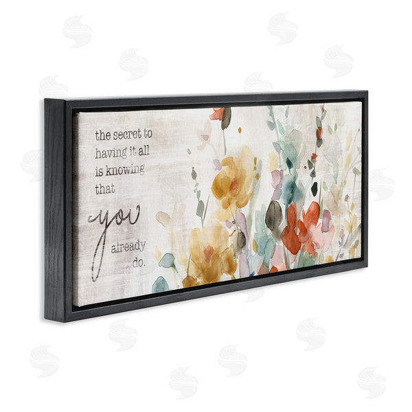 Stupell Industries Carol Robinson | Knowing You Have It Motivational Wall Art