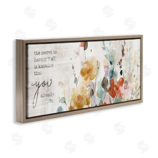 Stupell Industries Carol Robinson | Knowing You Have It Motivational Wall Art