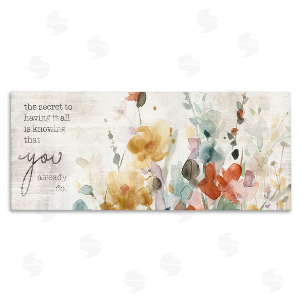 stupell industries Carol Robinson | Knowing You Have It Motivational Wall Art