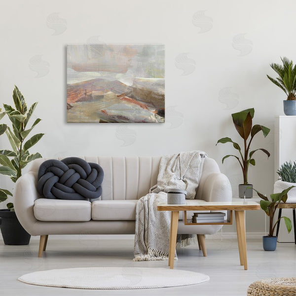 Stupell Industries Carol Robinson | Layered Abstract Thick Brushstrokes Neutral Browns Painting Wall Art