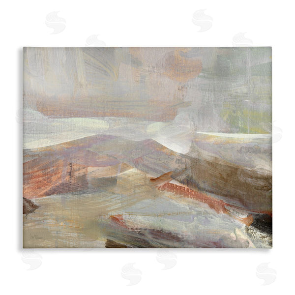 stupell industries Carol Robinson | Layered Abstract Thick Brushstrokes Neutral Browns Painting Wall Art
