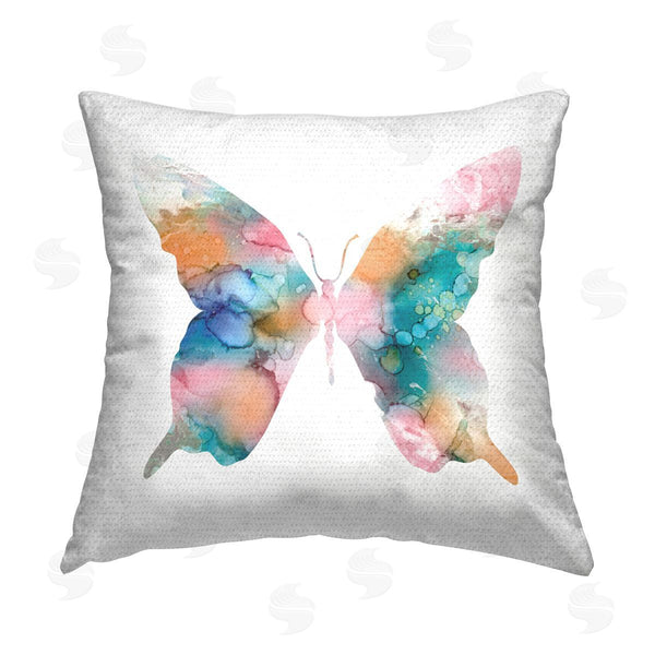 Stupell Industries Carol Robinson | Marble Pattern Butterfly Printed Throw Pillow
